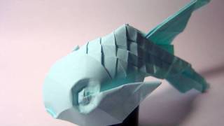 Origami Scaled Fish  not a tutorial [upl. by Inanuah]