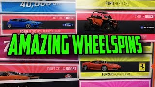 SO LUCKY 2 HORIZON EDITION CARS  FORZA HORIZON 3 WHEELSPINS [upl. by Kallista732]