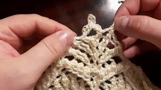 Arcanoweave Doily Tutorial  rounds 63 64 65  english amp español [upl. by Jarv]