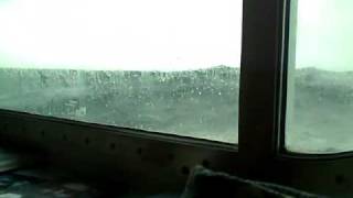 Big wave hits cabin window [upl. by Eineg]