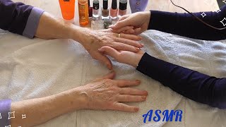 ASMR Hand Massage ❤ Bij Oma  Essential Oil Soft Spoken Nederlands [upl. by Joshia]