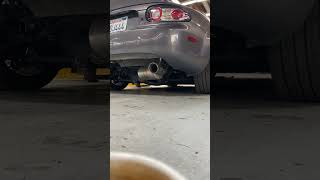 NC Miata  Roadstersport 16 Header Helmholtz Midpipe Street Muffler cold start [upl. by Gunzburg]