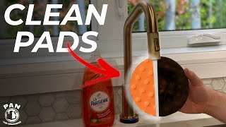 HOW TO CLEAN POLISHING PADS QUICK amp EASY [upl. by Auqinaj960]