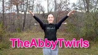 RolyPoly  Novice Baton Twirling  How to Twirl a Baton  TheAbbyTwirls [upl. by Charity]