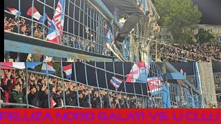 ULTRAS PELUZA NORD GALATI  Otelul Galati  Universitatea Cluj  Cupa Romaniei  Semifinala [upl. by Anaihsat]