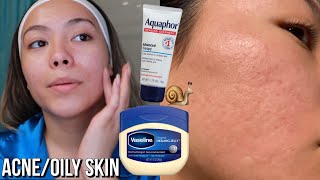 Viral Skincare Slugging using Vaseline and Aquaphor [upl. by Andria]