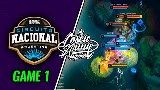 Coscu Army vs Vestige Esports  GAME 1 bo3  CIRCUITOS NACIONALES ARGENTINA [upl. by Niveek]