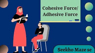 Cohesive Force  Adhesive Force [upl. by Danialah]