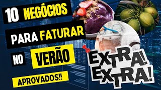 10 Negócios Lucrativos para Ganhar Dinheiro Rápido no Calor [upl. by Dowlen]