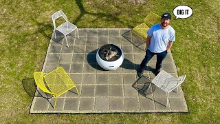 DIY Paver Patio For The Fire Pit [upl. by Rases]