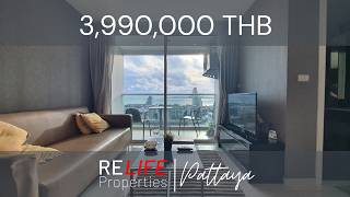 SEA VIEW  Spacious onebedroom for sale on Pratumnak Hill in Pattaya The Vision [upl. by Annaeoj766]