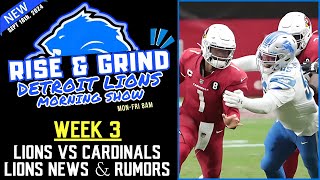 Detroit Lions News amp Rumors Lions VS Cardinals Week 3 [upl. by Suollecram]