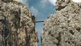 Pisciadu Klettersteig  Ferrata Dolomiten FullHD [upl. by Aitnecserc]