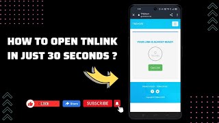 How to Open TNLinks ⚡  How to Open TNShort Links  How to WatchDownload video from TNLinks TNLink [upl. by Nomyad155]