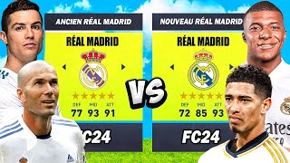 Nouveau Réal De Madrid vs Ancien Réal De Madrid  Mbappé Vinicius  vs Ronaldo Zidane [upl. by Wrigley]