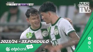 Lisztes Krisztián gólja a Ferencvárosi TC – Újpest FC mérkőzésen [upl. by Zoltai844]