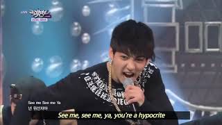 BTS  We Are Bulletproof Pt 2 amp No More Dream 20130629 Music Bank w Eng Lyrics [upl. by Otsedom875]