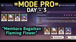 Day 3 Stage3 Event Aksi Gemilang MODE PRO Max Rewards  Genshin Impact 44 [upl. by Baldridge181]