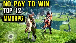 Top 12 NO PAY TO WIN MMORPG games for Android iOS  Best MMORPG Free to play game mobile [upl. by Murat58]