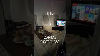 This is Qantas First Class qantas qantasfirstclass qantaspoints [upl. by Letsou]