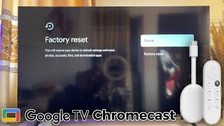 How to Reset Chromecast with Google TV Back to Factory Default Settings [upl. by Henleigh]