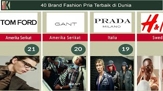 40 Brand Fashion Pria Terbaik di Dunia [upl. by Kariv]