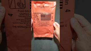 Inside The 2010 Humanitarian Daily Ration MRE Menu 4 shorts [upl. by Piegari2]