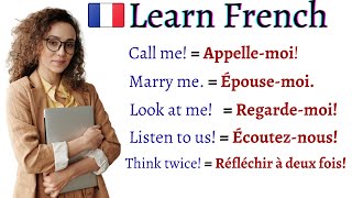 COMMON FRENCH Sentences Phrases Words and Pronunciation EVERY LEARNER MUST KNOW  Learn French [upl. by Iliam]