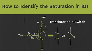 How to identify the Saturation in BJT What is Hard Saturation Transistor as a Switch Explained [upl. by Wehner]