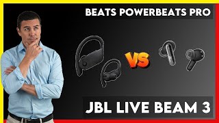 Beats Powerbeats Pro vs JBL Live Beam 3 Comparison [upl. by Nairod533]