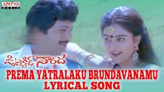 Prema Yatralaku Brundavanamu Full Song With Lyrics  Detective Naarada Songs  Mohanbabu Mohini [upl. by Neyuh433]