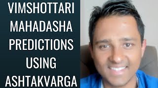 Vimshottari Mahadasha Predictions using Ashtakvarga  Astrology Basics 138 [upl. by Quintus]