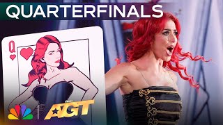 Magician Solange Kardinaly Pushes The Boundaries Of Quick Change  Quarterfinals  AGT 2024 [upl. by Shermy]