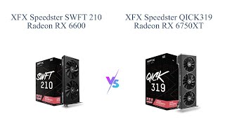 XFX Radeon RX 6600 vs RX 6750XT Graphics Card Comparison 🔥🎮 [upl. by Hennahane]