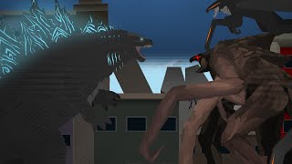 Godzilla vs the MUTOS  part 2  sticknodes animation godzilla [upl. by Deeyn]