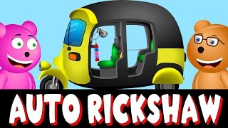 Mega Gummy Bear Builds Auto Rickshaw  Mega Gummy Bears Crushes Tuk Tuk  Construction Video [upl. by Tandy]