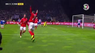 Goal  Golo Rafa Benfica 11 FC Porto Allianz Cup 1819 12 final [upl. by Linoel91]