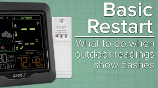 Basic Restart  What To Do When Outdoor Sensor Readings Show Dashes [upl. by Cassey]