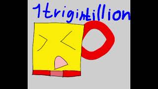 1 TRIGINTILLION SNEZZE numberblocks sneezing part 33 [upl. by Ayerim]