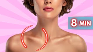 Get a Sexy Collarbone ➜ 8 Minutes of Exercises for Collarbone Area Shoulders and Neck At Home [upl. by Anirec609]