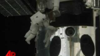 Raw Video Astronauts Start Hubble Repairs [upl. by Eiggem915]