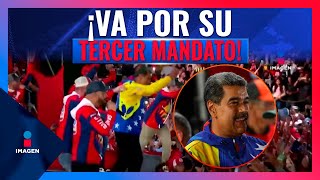 Nicolás Maduro gana las elecciones en Venezuela va por su tercer mandato  Noticias con Paco Zea [upl. by Arotak]