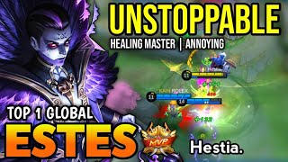 ESTES BEST BUILD 2023  TOP 1 GLOBAL ESTES GAMEPLAY  MOBILE LEGENDS✓ [upl. by Elder]