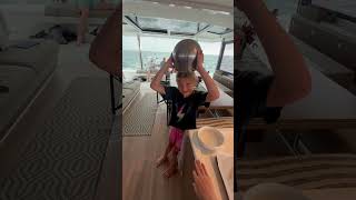 Private chef on a yacht life belowdeck privatechef sailing bahamas catamaran yacht [upl. by Em]