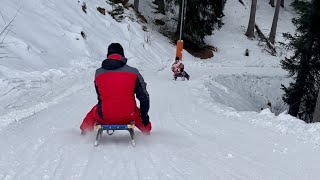 10 km dugacka staza za sankanje 🛷  Vipiteno 🇮🇹 [upl. by Junia]