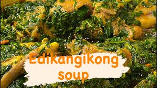 Vegetable Soup With Ugu and Waterleaves know Your Edikang Ikong soupfor beginners [upl. by Ecinreb]