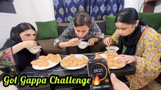 Eating Gol Gappa☺️ with game play😂Challenge Jeetna hoa mushkil😅 [upl. by Fugazy]