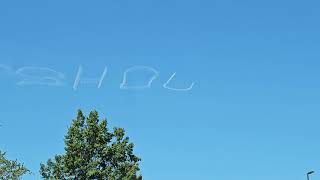 Skywriting above Rochester NY August 1 2023 [upl. by Leandro478]