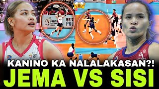 HALIMAW PUMALO Jema GALANZA vs SISI Rondina  Kanino ka nalalakasan creamline choco mucho [upl. by Wilow778]