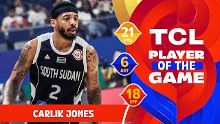 Carlik Jones 21 PTS  TCL Player Of The Game  CHN vs SSD  FIBA Basketball World Cup 2023 [upl. by Nahgeam]